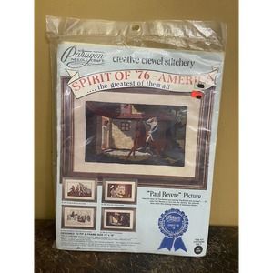 Paragon Needlecraft 18"x12" Spirit of '76 Paul Revere #0909 Crewel Stitchery Kit